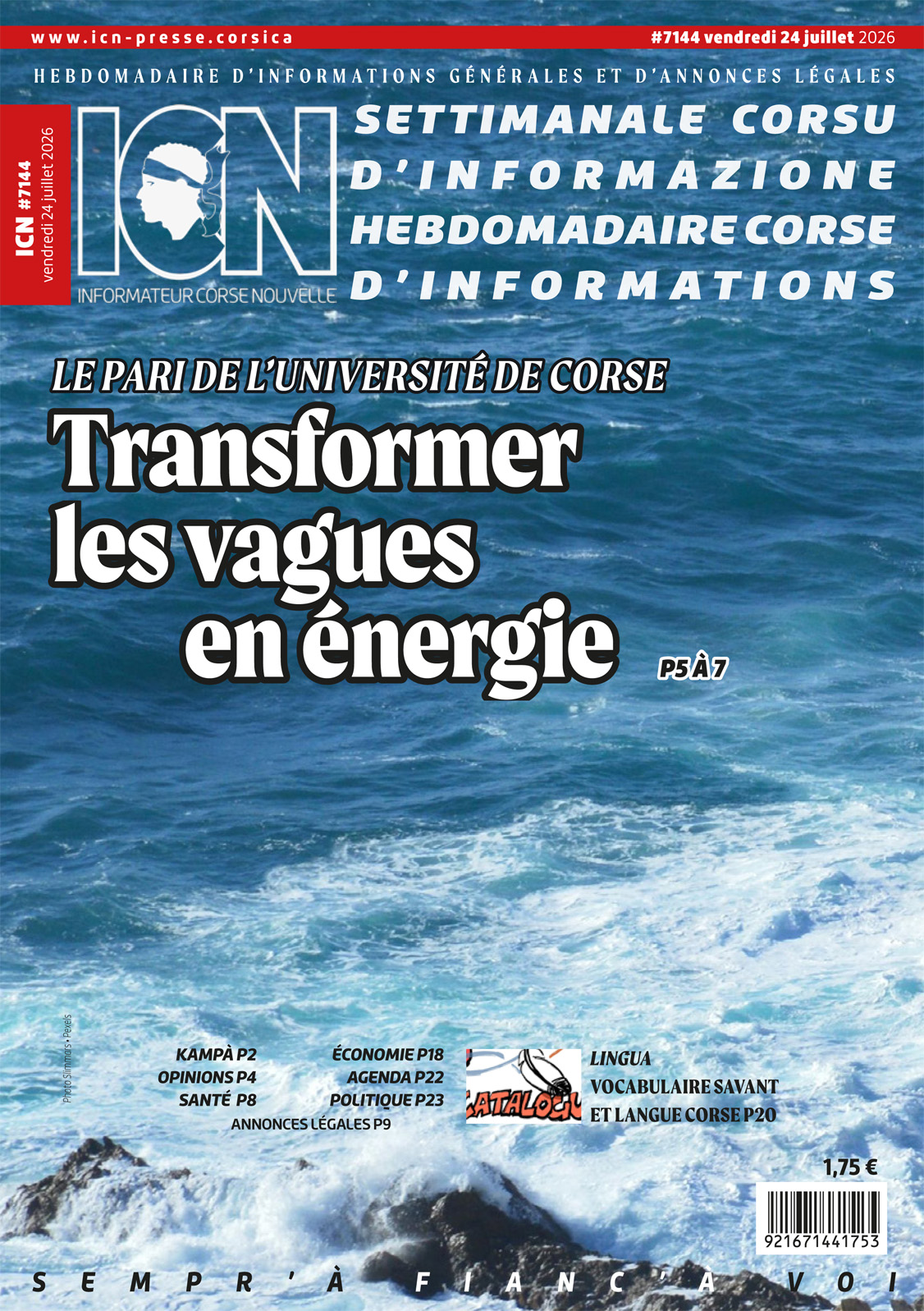 Couverture du Journal